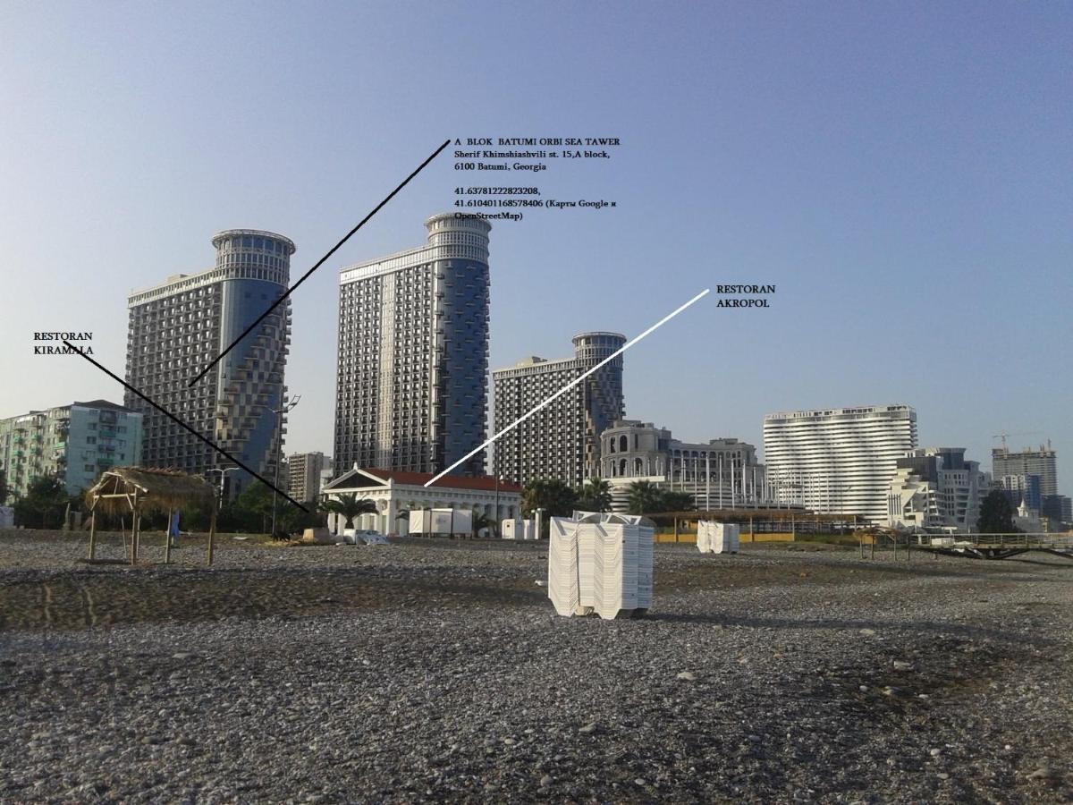 Apartamento Batumi Orbi Sea Tawer Exterior foto